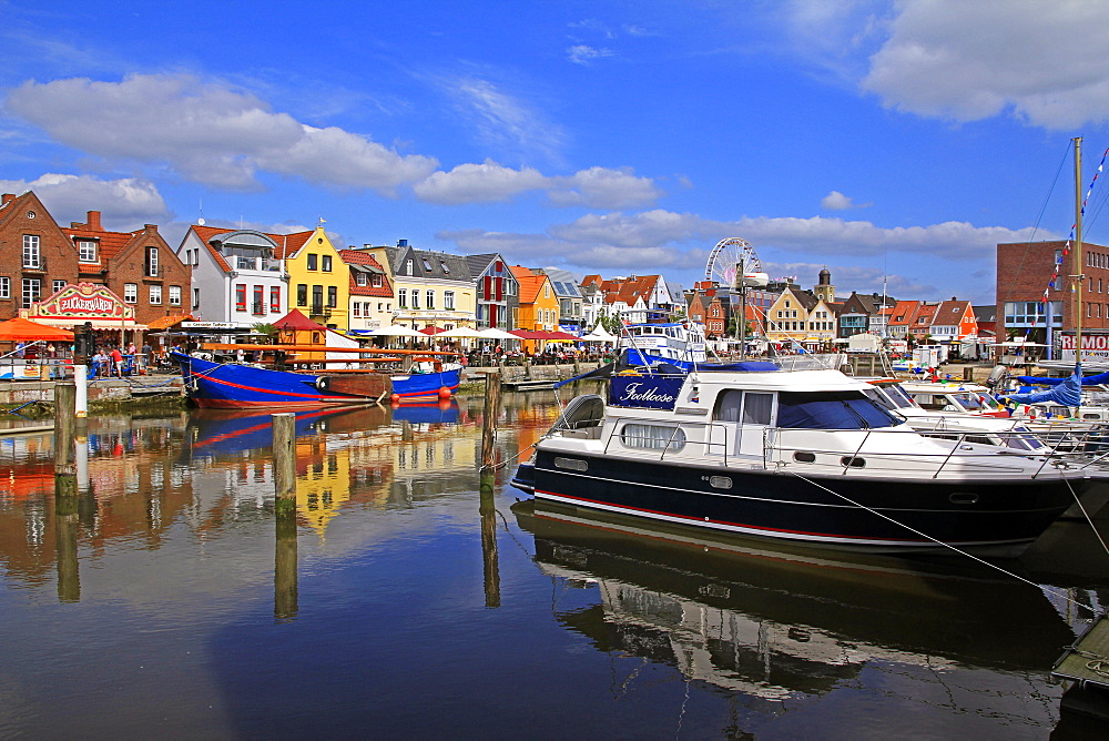 Harbour of Husum, Schleswig-Holstein, Germany, Europe