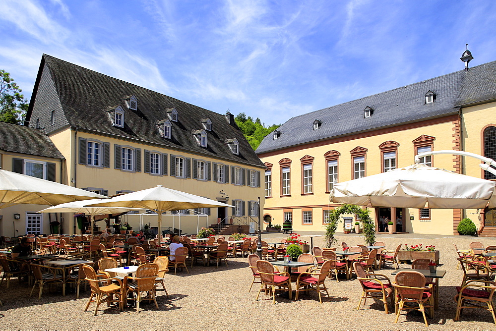 Machern Monastery near Zeltingen, Moselle Valley, Rhineland-Palatinate, Germany, Europe