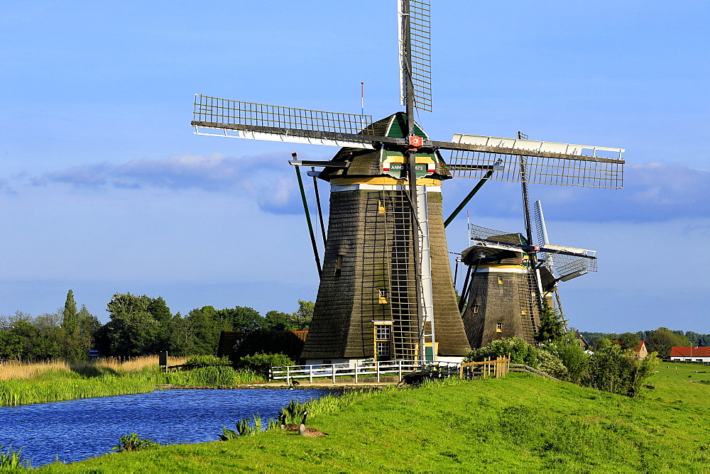 Windmills of Leidschendam, South Holland, Netherlands, Europe