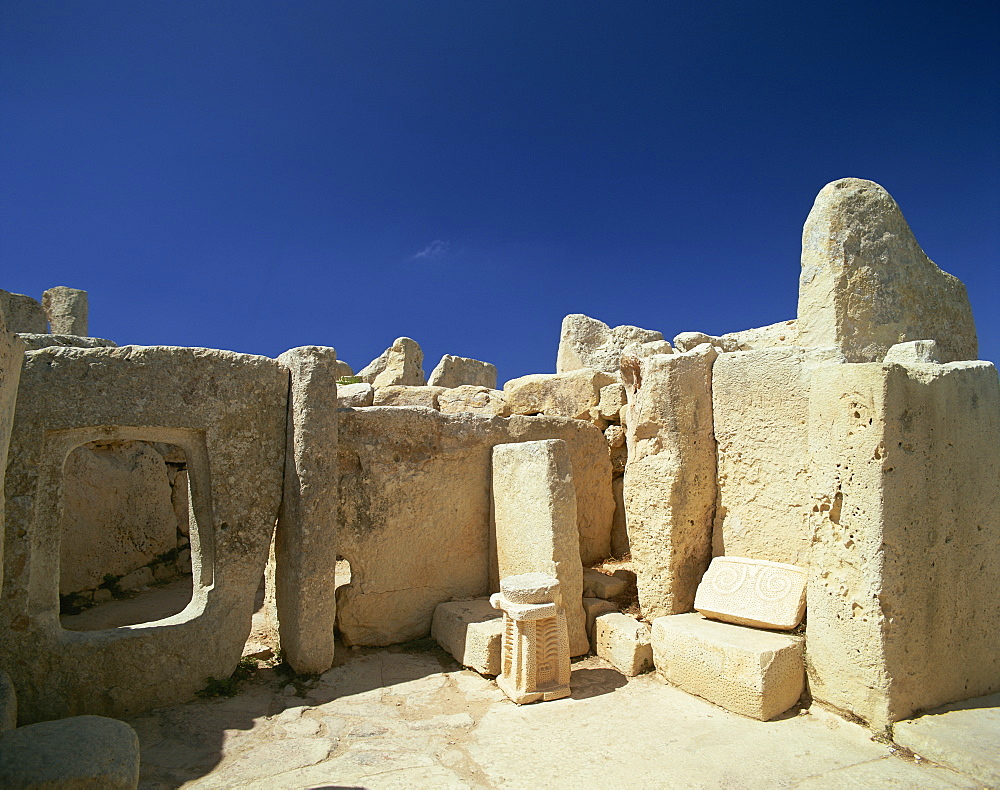 Hagar Qim Temple, UNESCO World Heritage Site, Zurrieq, Malta, Europe