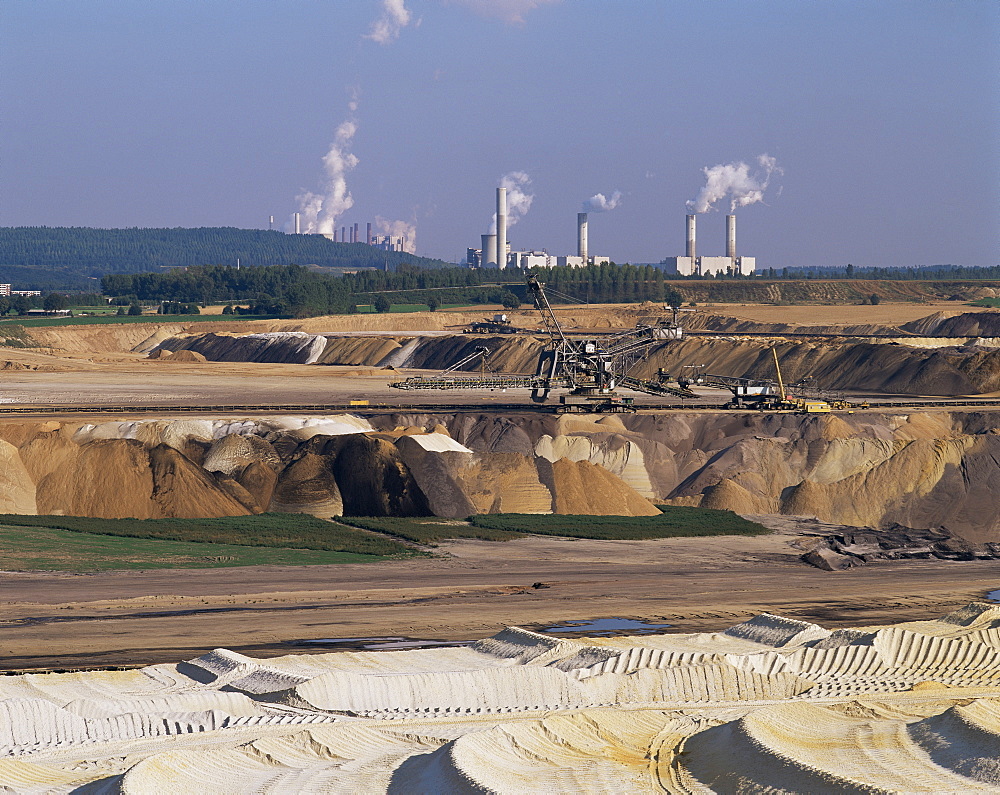 Brown coal mining, Bergheim, near Cologne, Germany, Europe