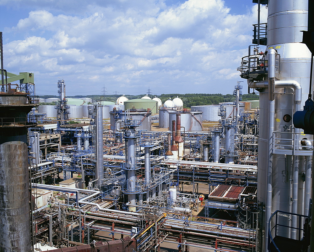 A petro-chemical plant