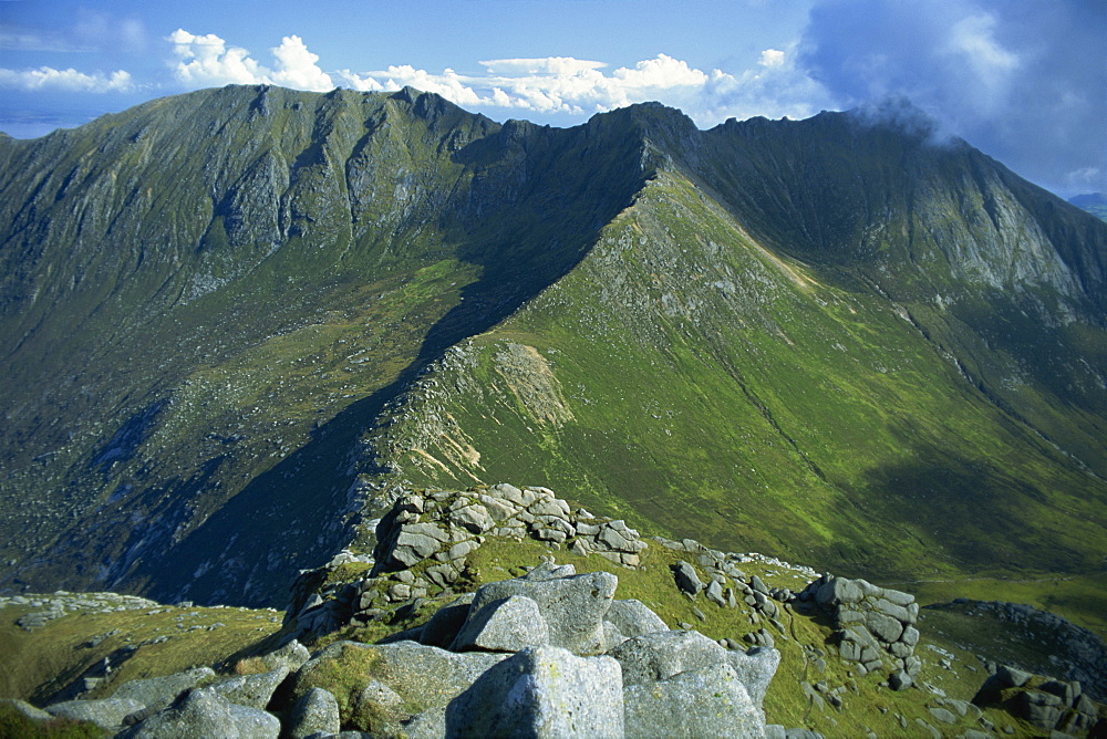 The Goat Fell Range, The Big Mountains of Arran, Isle of Arran, Strathclyde, Scotland, United Kingdom, Europe