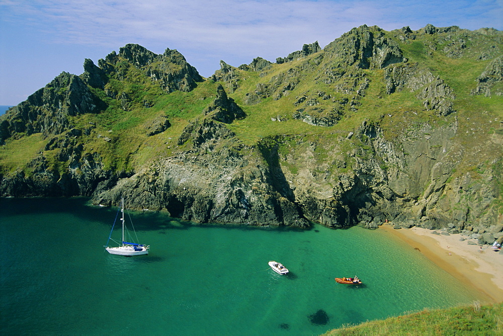 The south coast, near Prawle Point, Devon, England, UK, Europe