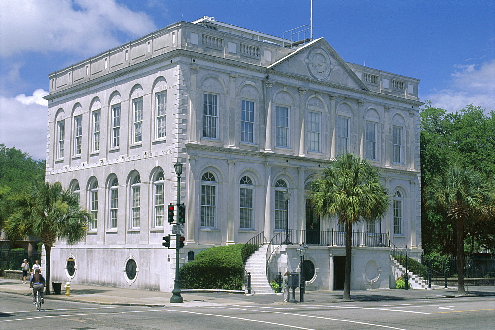 Charleston City Hall dating from 1801 in historic centre, Charleston, South Carolina, United States of America (U.S.A.), North America