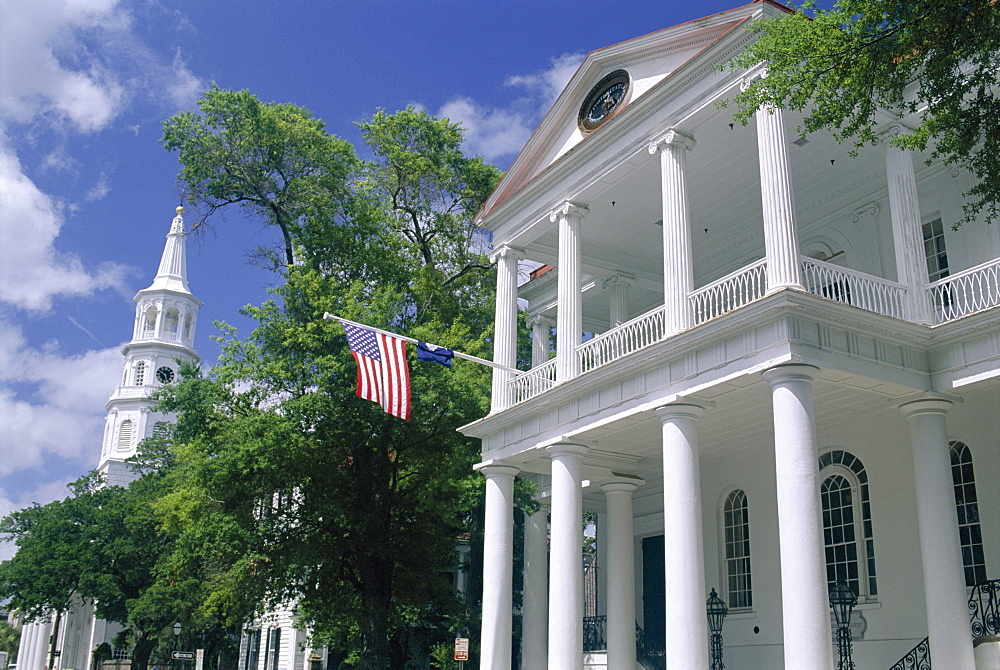 South Carolina Society dating from 1804 in the historic centre, Charleston, South Carolina, United States of America (U.S.A.), North America