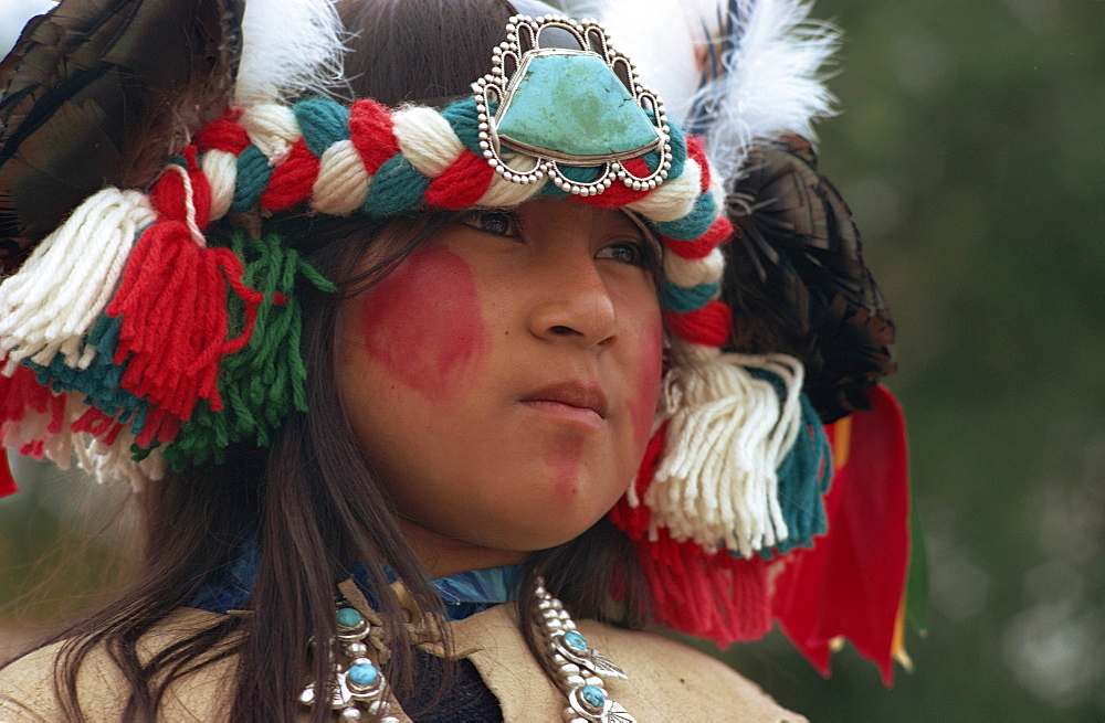 Zuni girl, Gallup, New Mexico, United States of America, North America