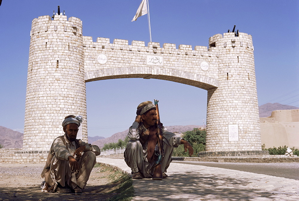 Gate to Khyber Pass at Jamrud Fort, Pakistan, Asia