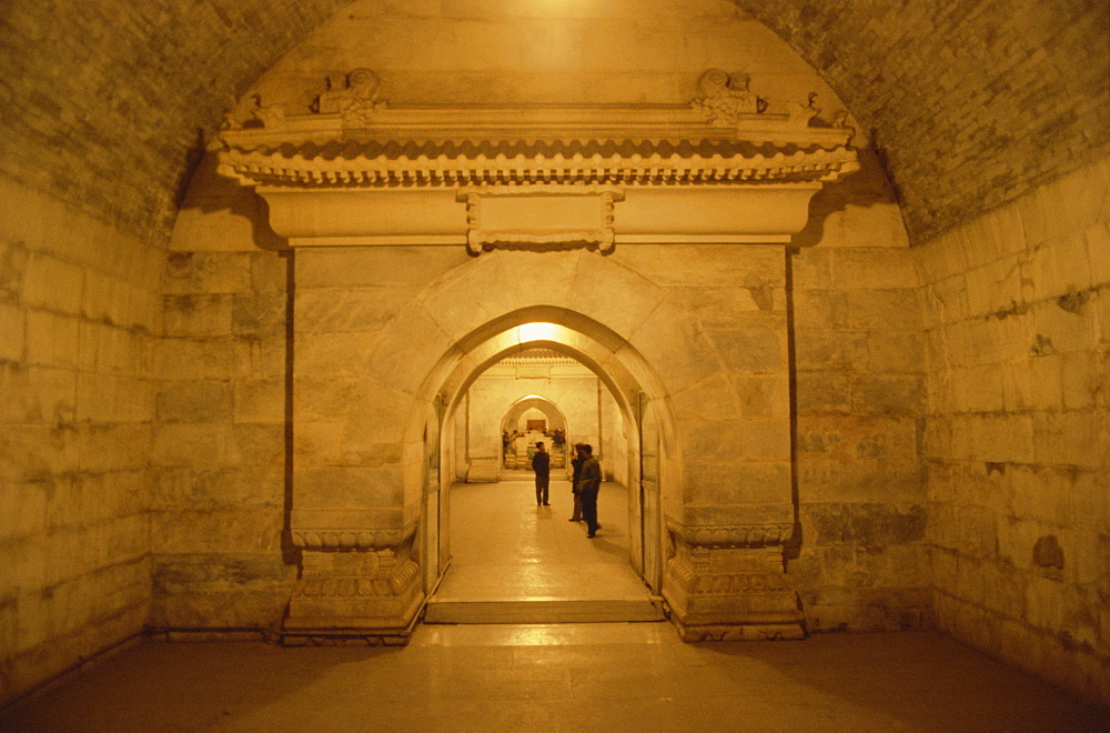 Entrance to antichamber of underground mausoleum, Ting Ling (tomb of Emperor Wan Li), Ming Tombs, near Beijing, China, Asia