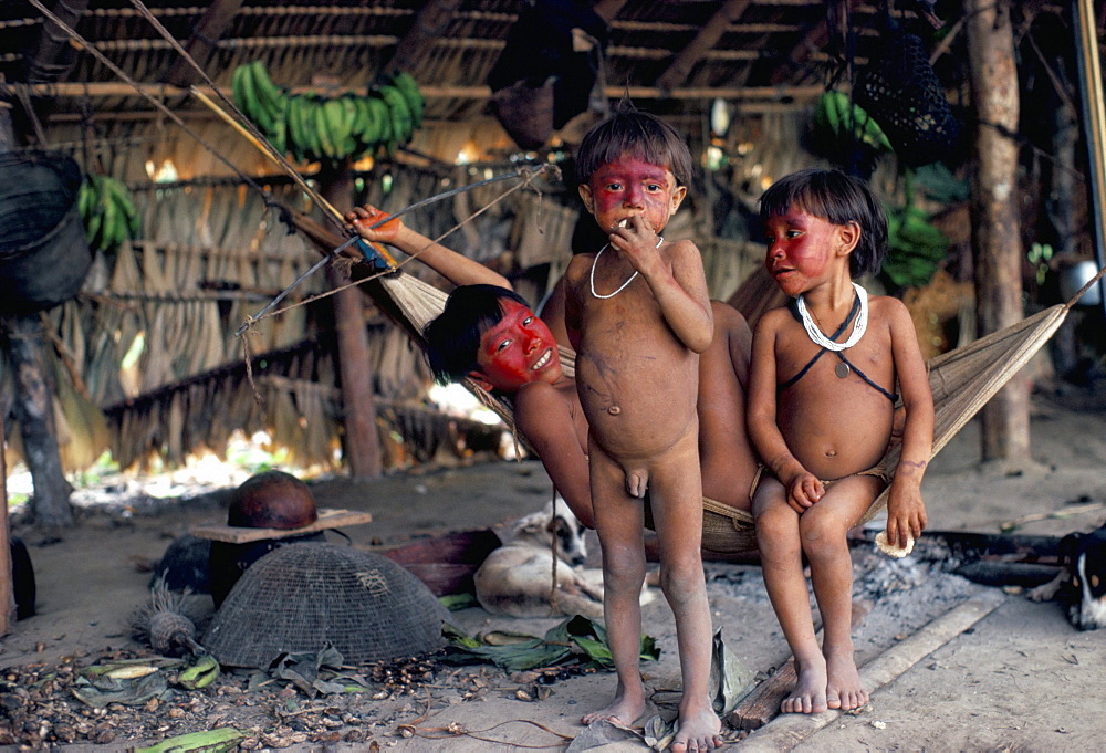 Yanomami children, Brazil, South America