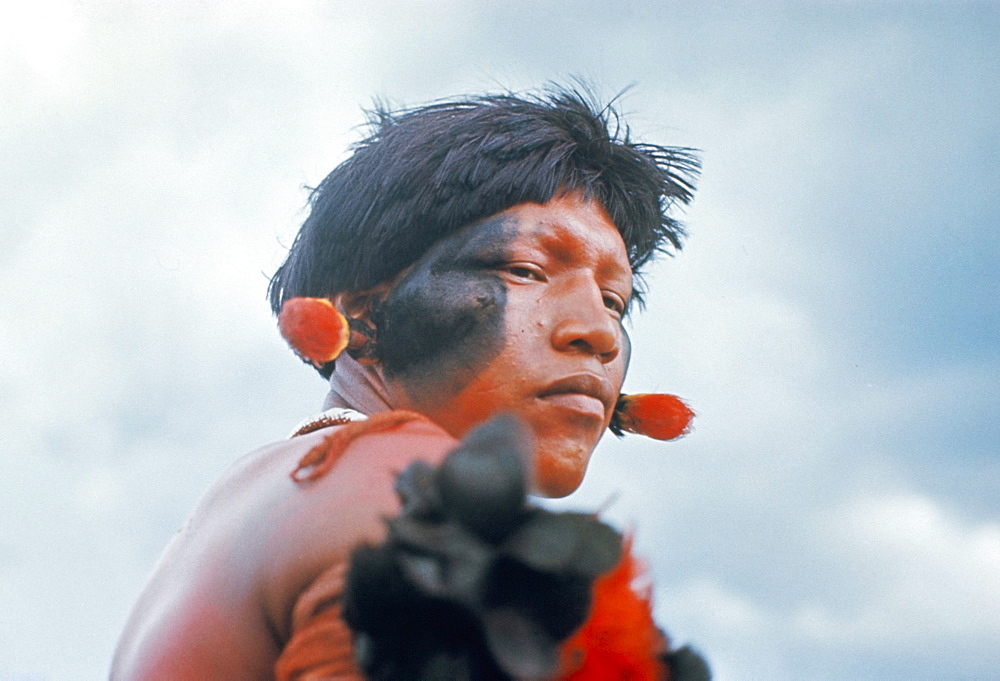 Portrait of a Kamayura Indian, Xingu, Brazil, South America