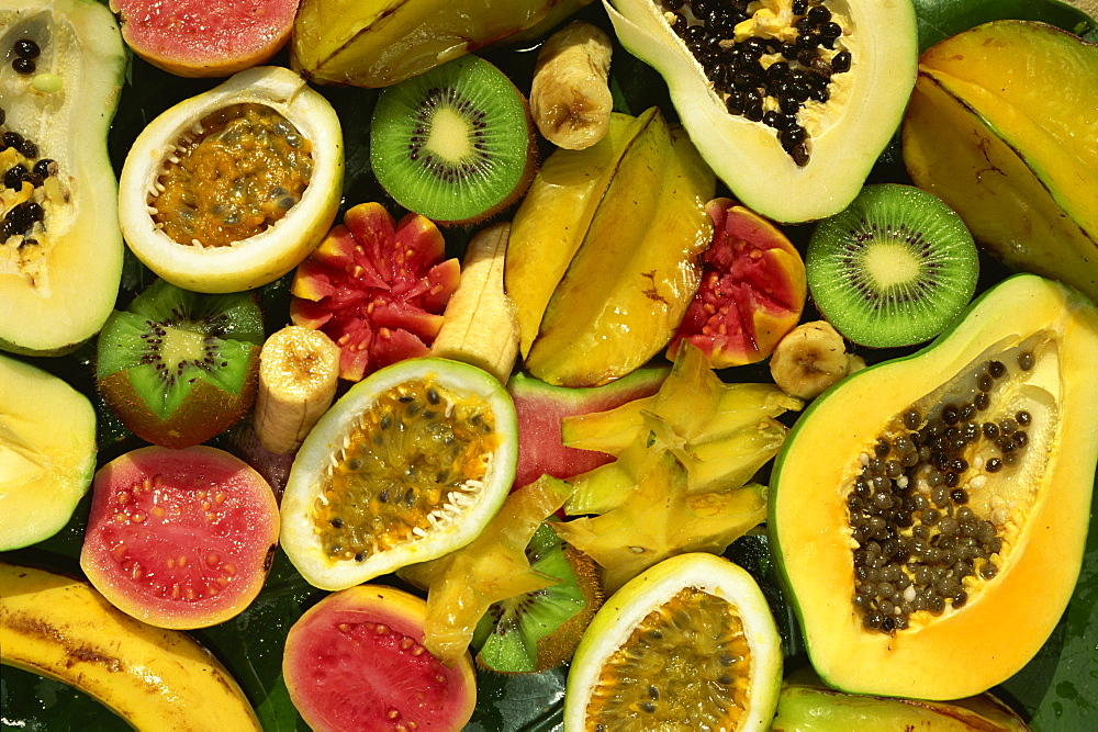 Close-up of tropical fruit, Nadi, Viti Levu, Fiji, Pacific Islands, Pacific