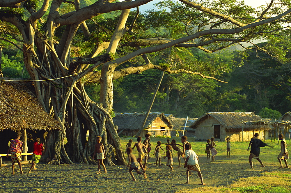 Game of tag, Frum village, Sulphur Bay, Tanna, Vanuatu, Pacific Islands, Pacific