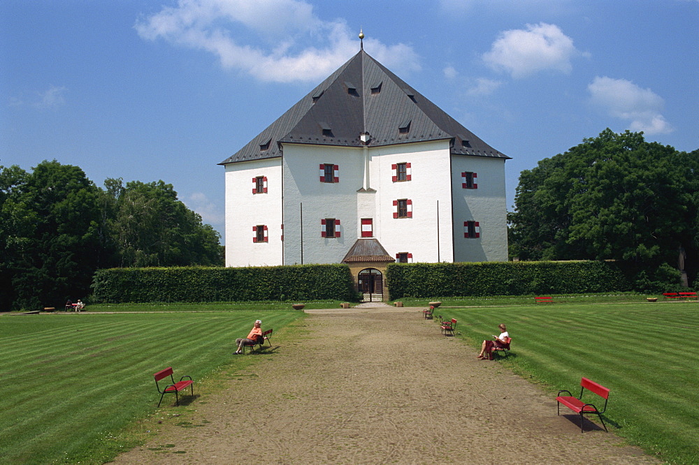 Star Castle and park, outskirts of Prague, Czech Republic, Europe