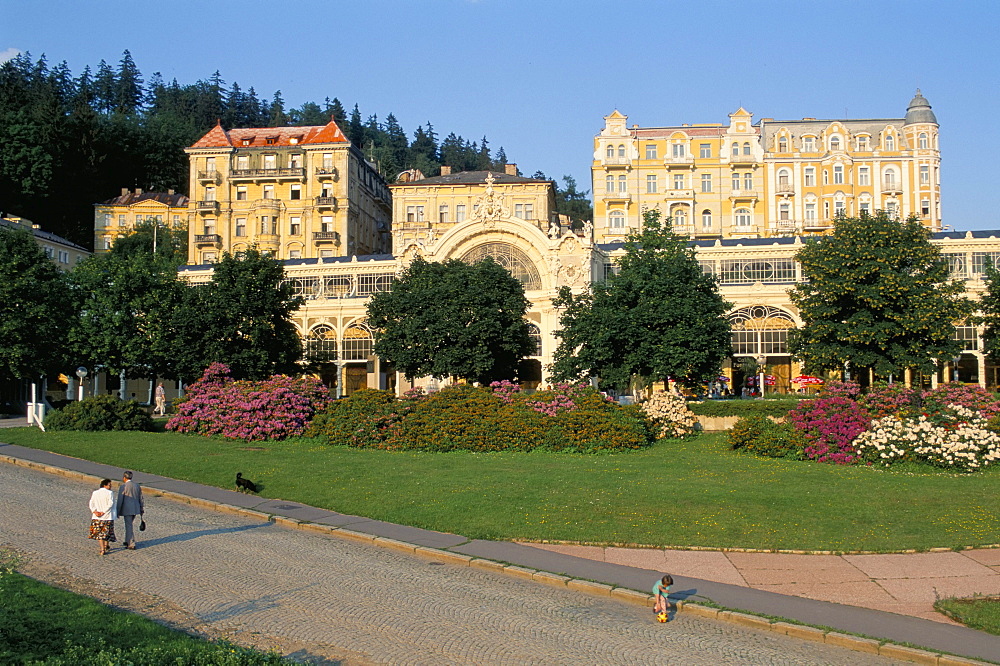 Marianske Lanska (Marianske Lazne) (Marienbad) centre, West Bohemia, Czech Republic, Europe