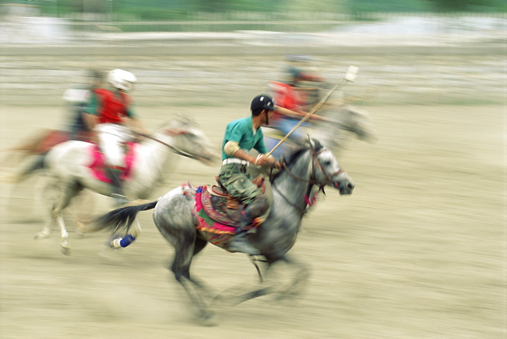 Polo players in the birthplace of polo, Chitral, Pakistan, Asia