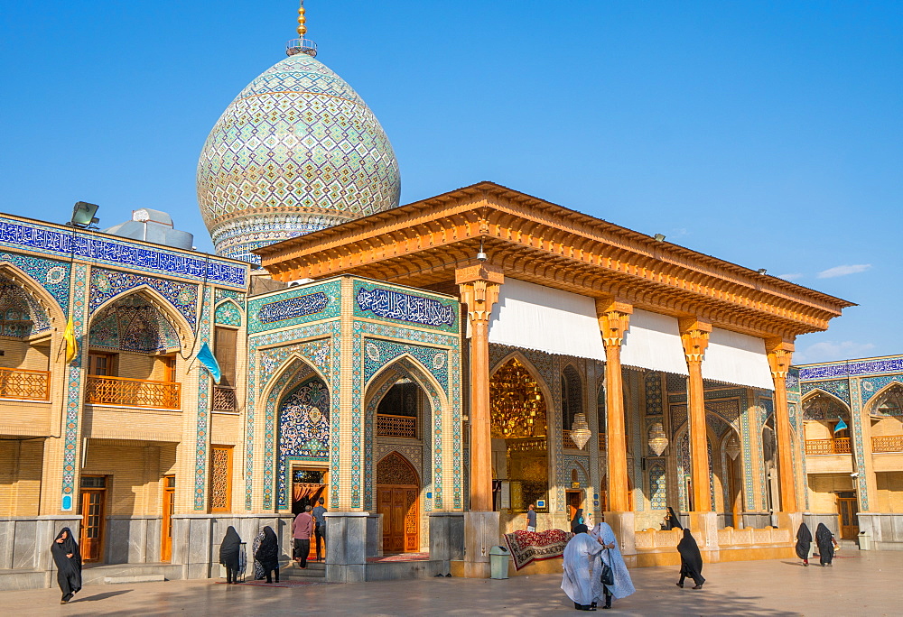 Mausoleum of Sayyed Mir Mohammad, in complex of Aramgah-e Shah-e Cheragh (Mausoleum of the King of Light), Shiraz, Iran, Middle East