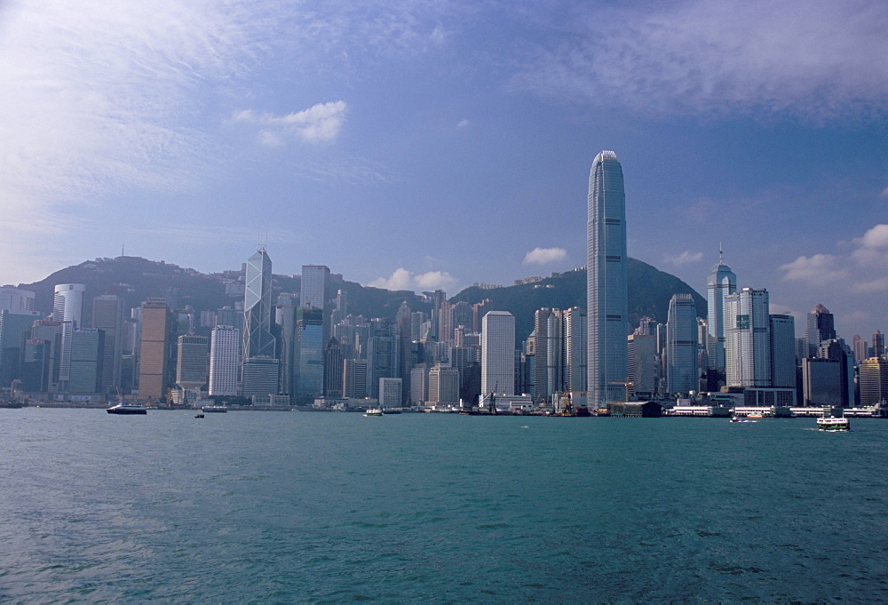 Hong Kong skyline and Victoria Harbour, Hong Kong, China, Asia