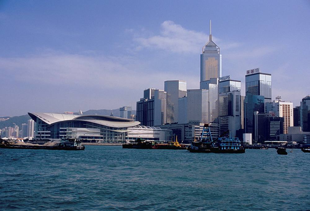 HK Convention and Exhibition Center, Victoria Harbour, Hong Kong, China, Asia