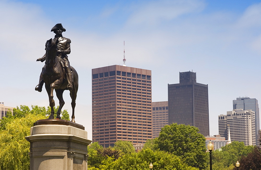 Statue of George Washington, Public Garden, Boston, Massachusetts, USA