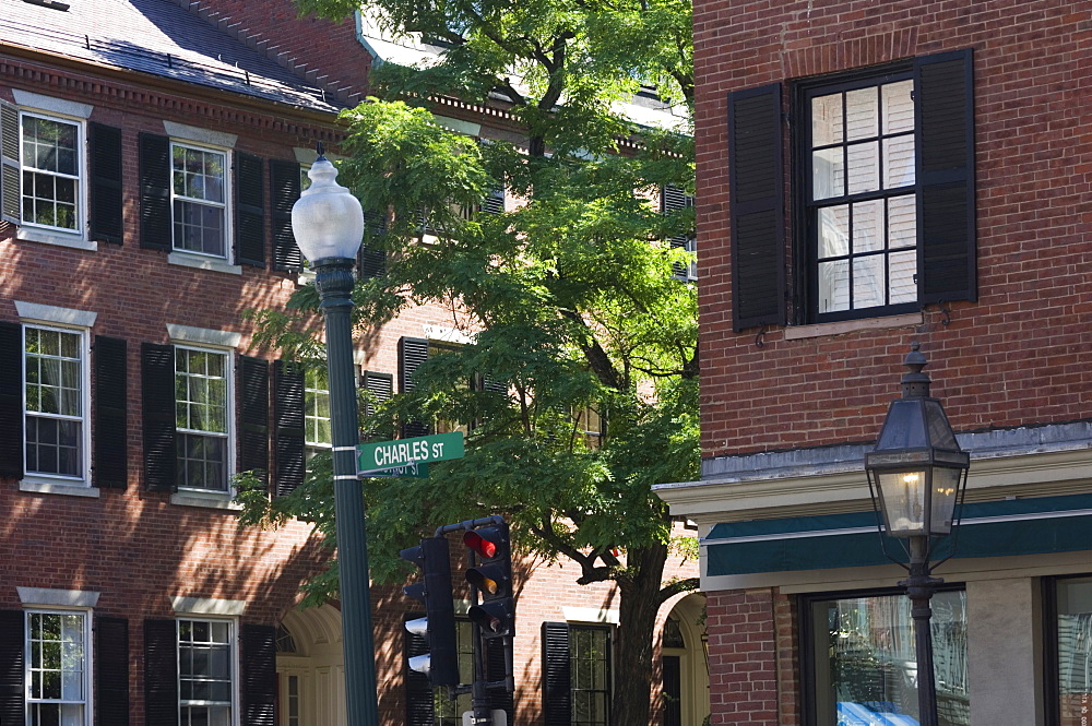 Charles Street, Beacon Hill, Boston, Massachusetts, USA