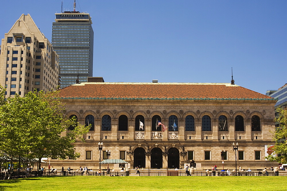 Boston Public Library, 1848, Copley Square, Boston, Massachusetts, USA