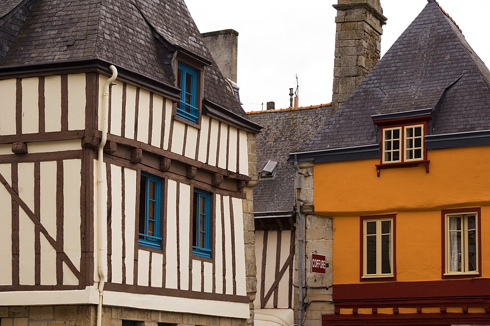 Old buildings in Quimper, Southern Finistere, Brittany, France