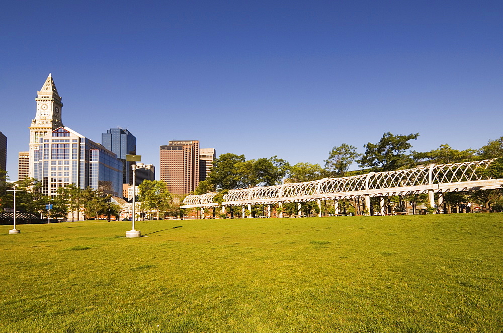 Christopher Columbus Park by the Waterfront, Boston, Massachusetts, New England, United States of America, North America