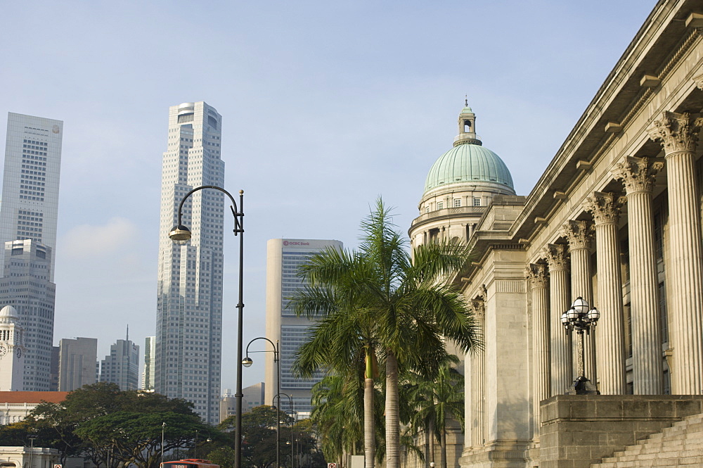 City Hall and Financial District beyond, Singapore, South East Asia