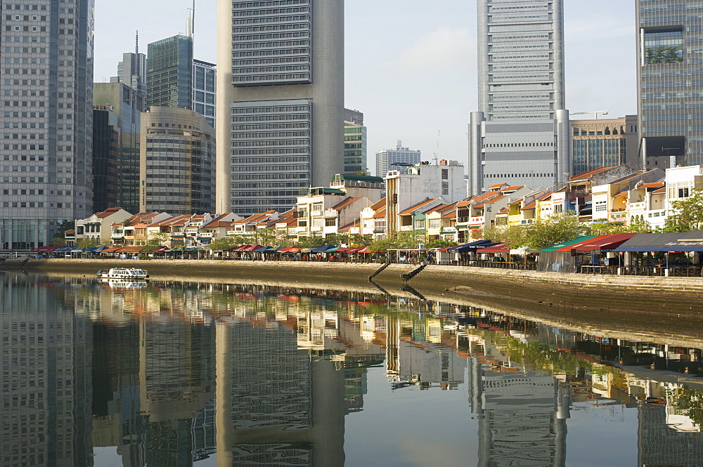 Boat Quay and the Financial District, Singapore, South East Asia