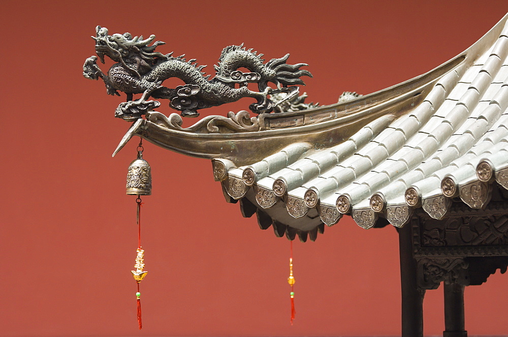 Temple detail, Thian Hock Keng Temple, Chinatown, Singapore, South East Asia