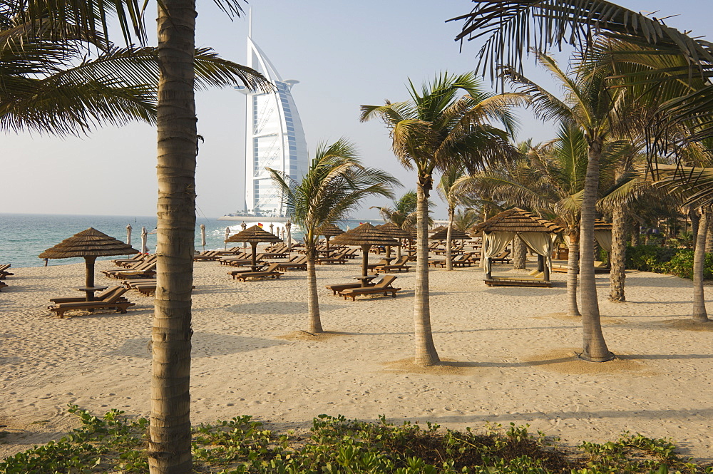 Burj Al Arab Hotel on Jumeirah Beach, Dubai, United Arab Emirates, Middle East