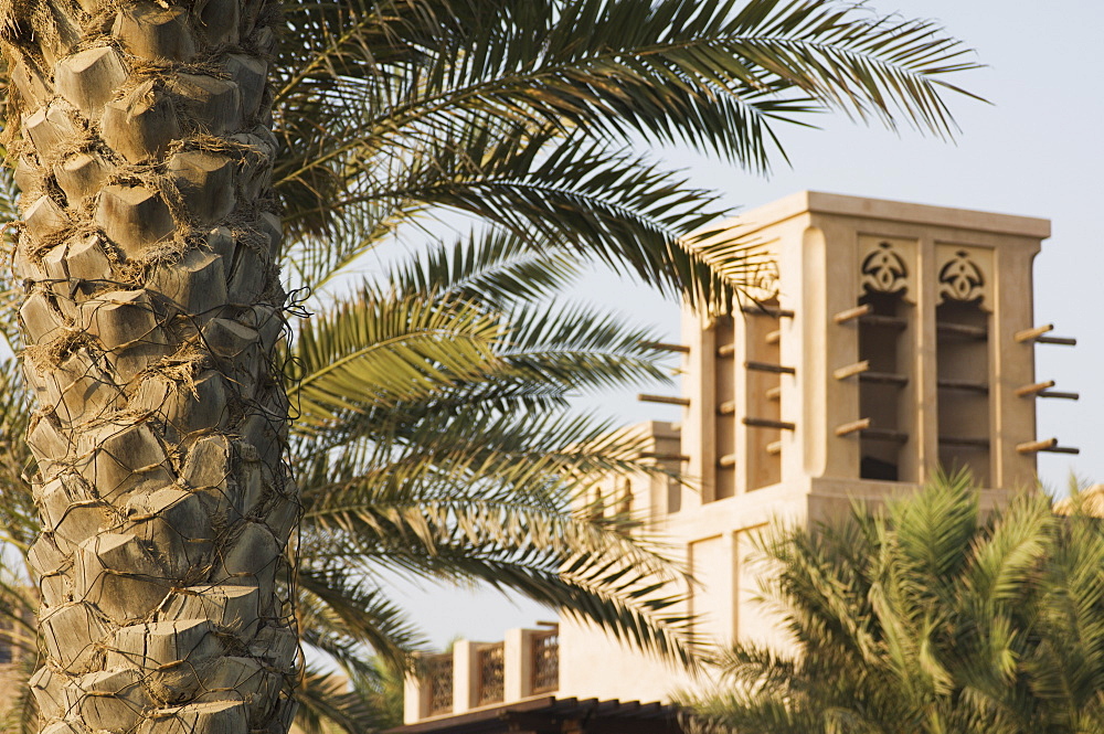 Wind towers, Madinat Jumeirah Hotel, Dubai, United Arab Emirates, Middle East