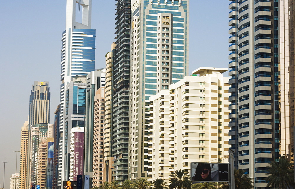 Sheikh Zayed Road, Dubai, United Arab Emirates, Middle East