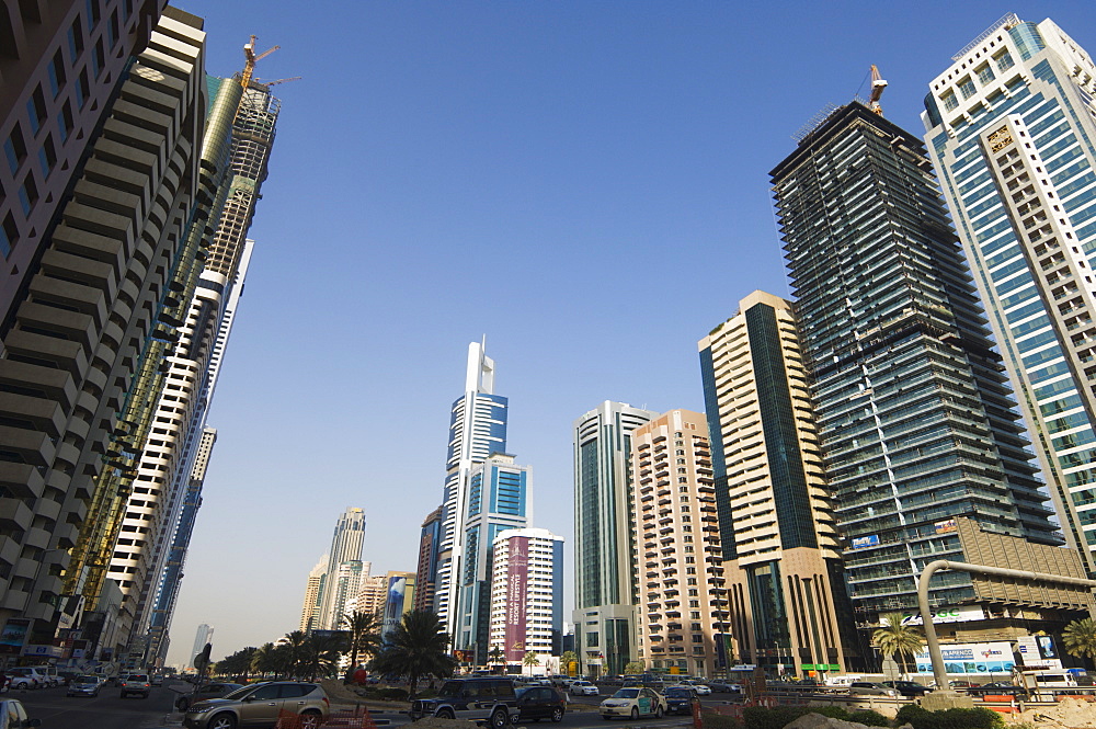 Sheikh Zayed Road, Dubai, United Arab Emirates, Middle East