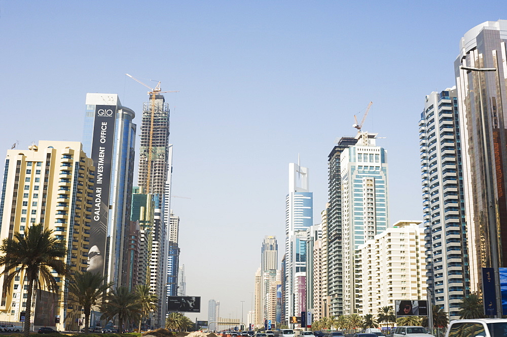 Sheikh Zayed Road, Dubai, United Arab Emirates, Middle East