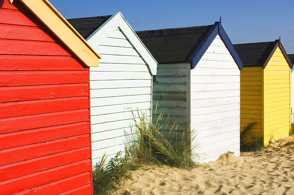 Beach huts, Southwold, Suffolk, England, United Kingdom, Europe