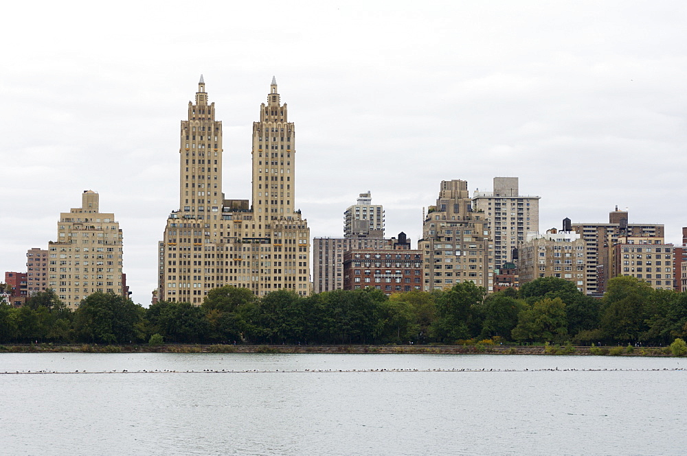 The San Remo Building, Upper West Side, from Central Park, Manhattan, New York City, New York, United States of America, North America