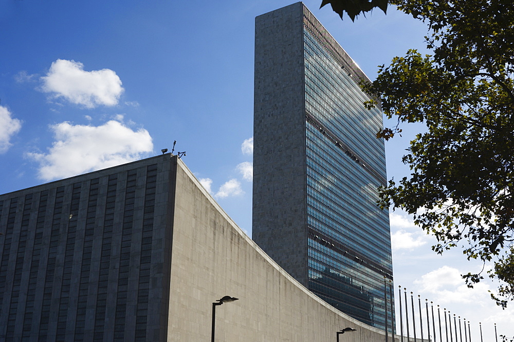 The United Nations Building, Manhattan, New York City, New York, United States of America, North America