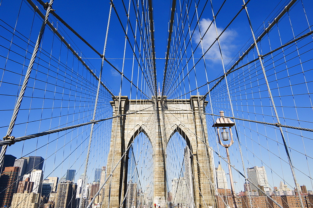 Brooklyn Bridge, New York City, New York, United States of America, North America