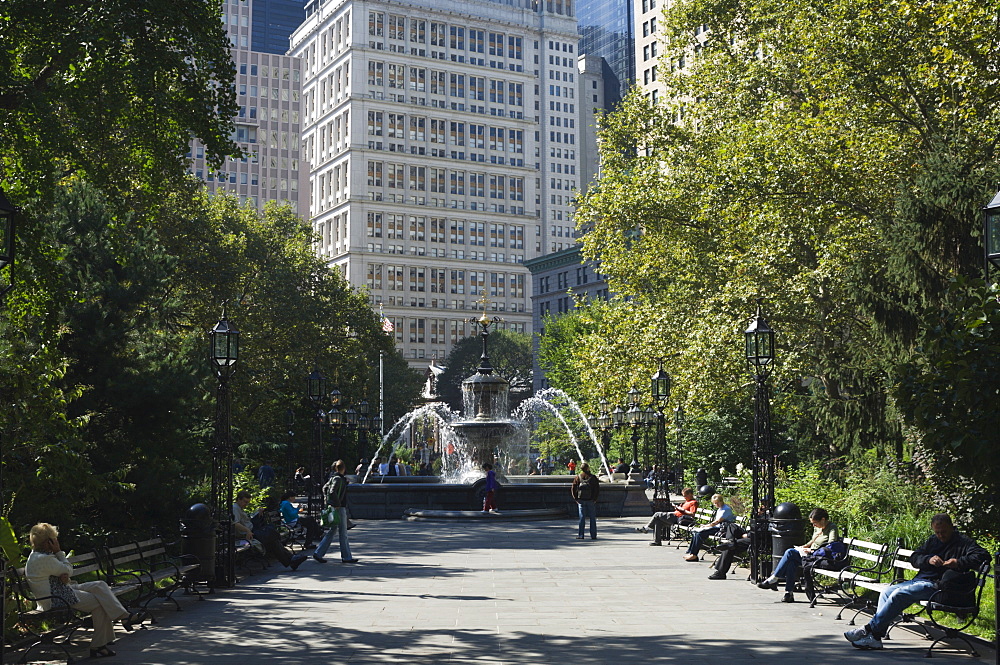 City Hall Park, Manhattan, New York City, New York, United States of America, North America