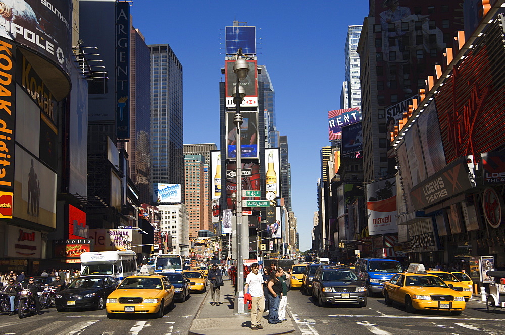 Times Square, Manhattan, New York City, New York, United States of America, North America