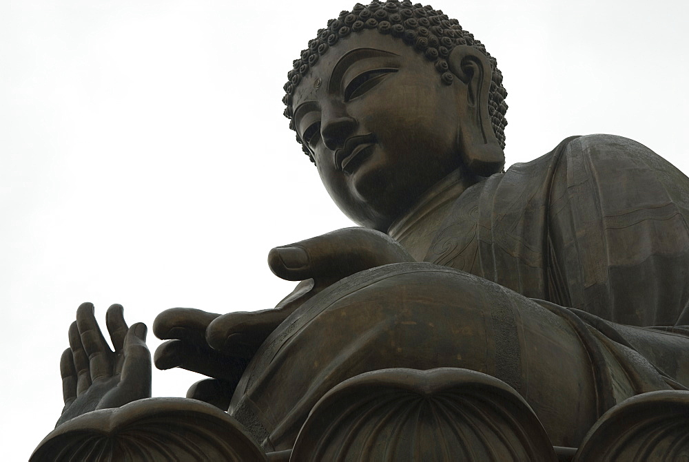 The Big Buddha statue, Po Lin Monastery, Lantau Island, Hong Kong, China, Asia