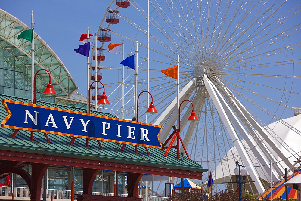 Navy Pier Ferris Wheel, Chicago Illinois, United States of America, North America