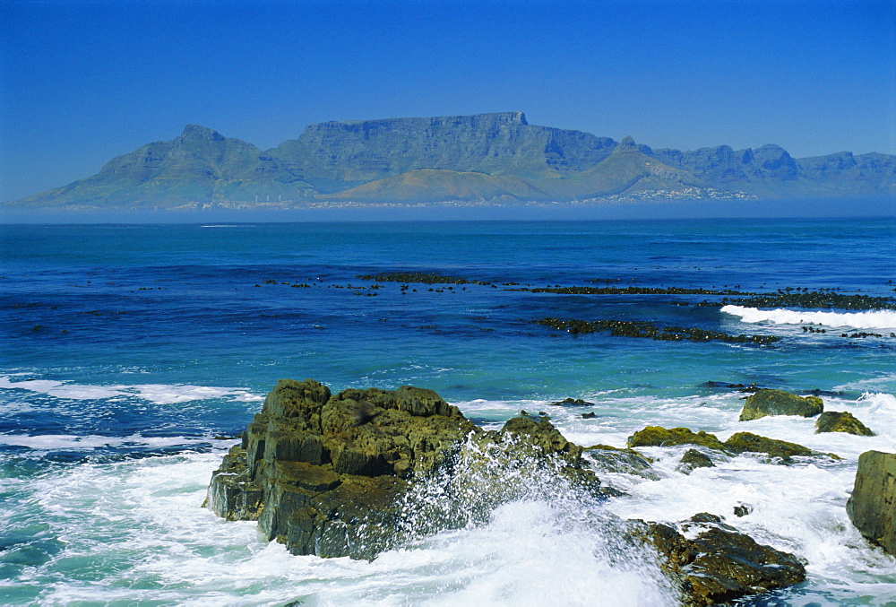 Table Mountain viewed from Robben Island, Cape Town, South Africa