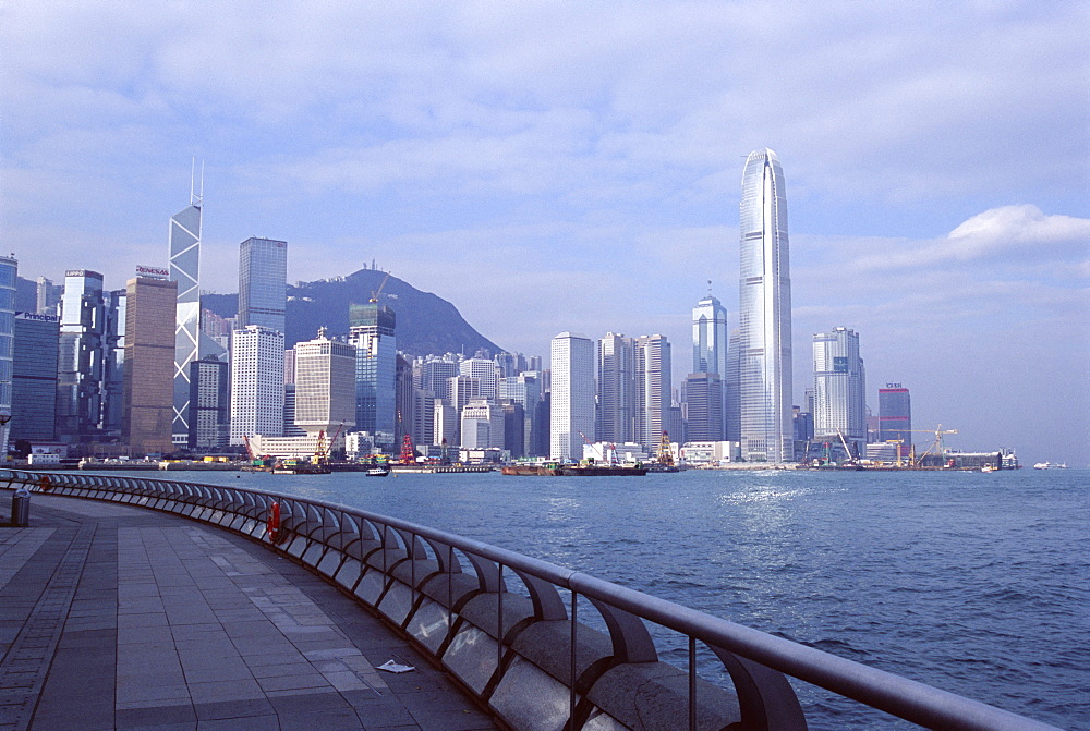 Central skyline of Hong Kong Island, Victoria Harbour, Hong Kong, China, Asia