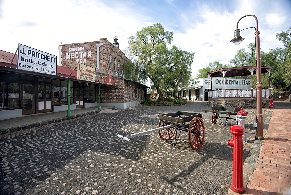 Victorian Kimberley, many of the buildings were rescued and relocated near to the now defunct Big Hole mine, Kimberley, Northern Cape, South Africa, Africa