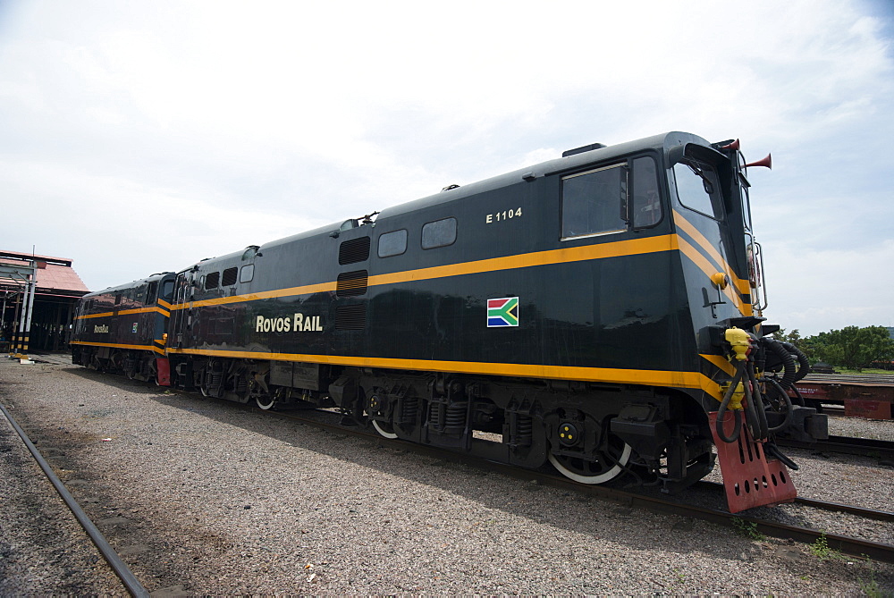 Restored electrical engine car, Rovos Rail, Pretoria, South Africa, Africa