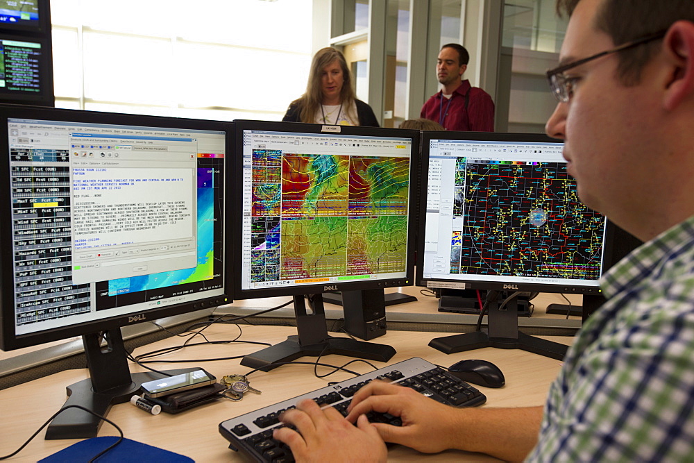 Jonathan Kurtz, forecaster and meteorologist at the National Weather Center Forecast Office in Norman, Oklahoma, United States of America, North America