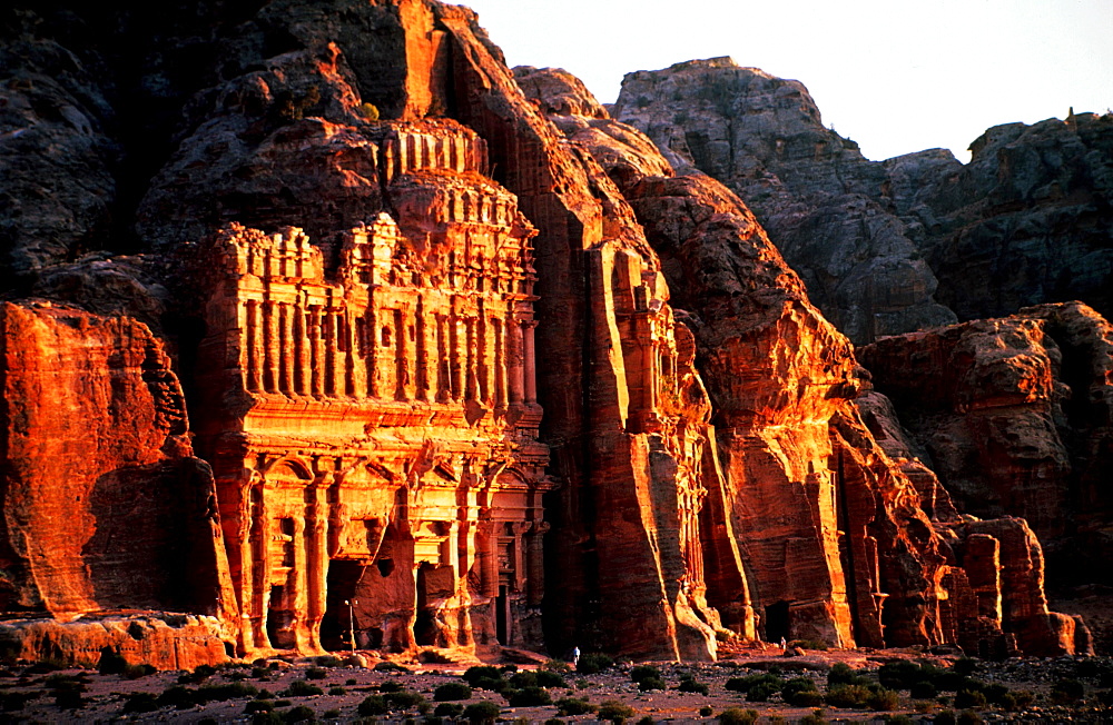 The Treasury at dusk, Petra, Jordan, Middle East